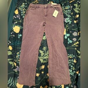 Zenana Outfitters Purple Ankle & Cropped Jeans